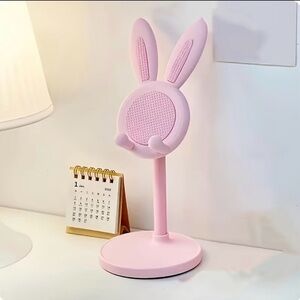 Easter Bunny Phone Stand | Cute Pink Floral Design With Bunny Ears And Bow NIB